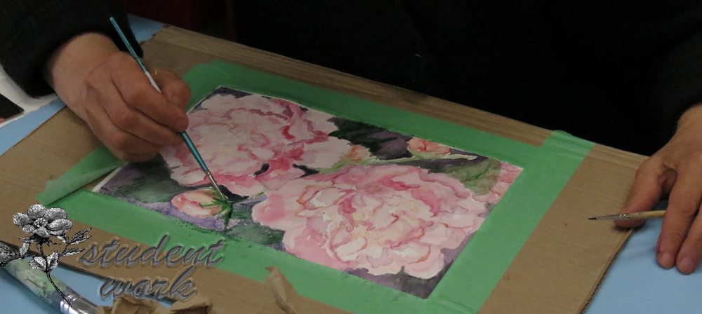 floral watercolor class 